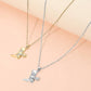 Stainless Steel CZ Stone Paved Star Accent Cowboy Boot Charm Pendant Necklace: Gold