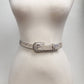 Western Crystal Buckle and Loop w. Genuine Cow Hair Belt