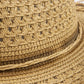 Ombre Honeycomb Knit Weave Straw Cowboy Hat