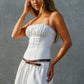 Stretch Denim Corset Mini Dress