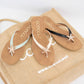 MISTY GOLDEN STARFISH DECOR THONG STRAP SANDAL