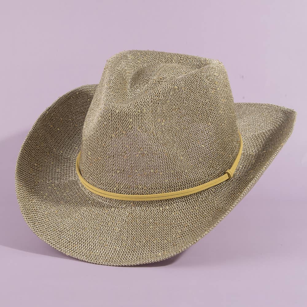 All Over Sequin Cowboy Western Hat