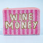 Wine Money Beaded Coin Purse