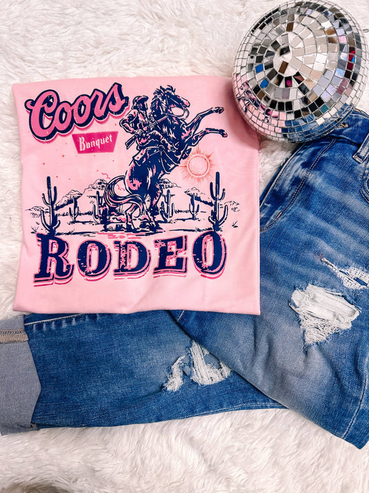 Coors Rodeo Western Graphic Tee: Ash