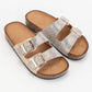 JEWELED BIRKENSTOCK SLIDE: CHAMPAGNE / B18