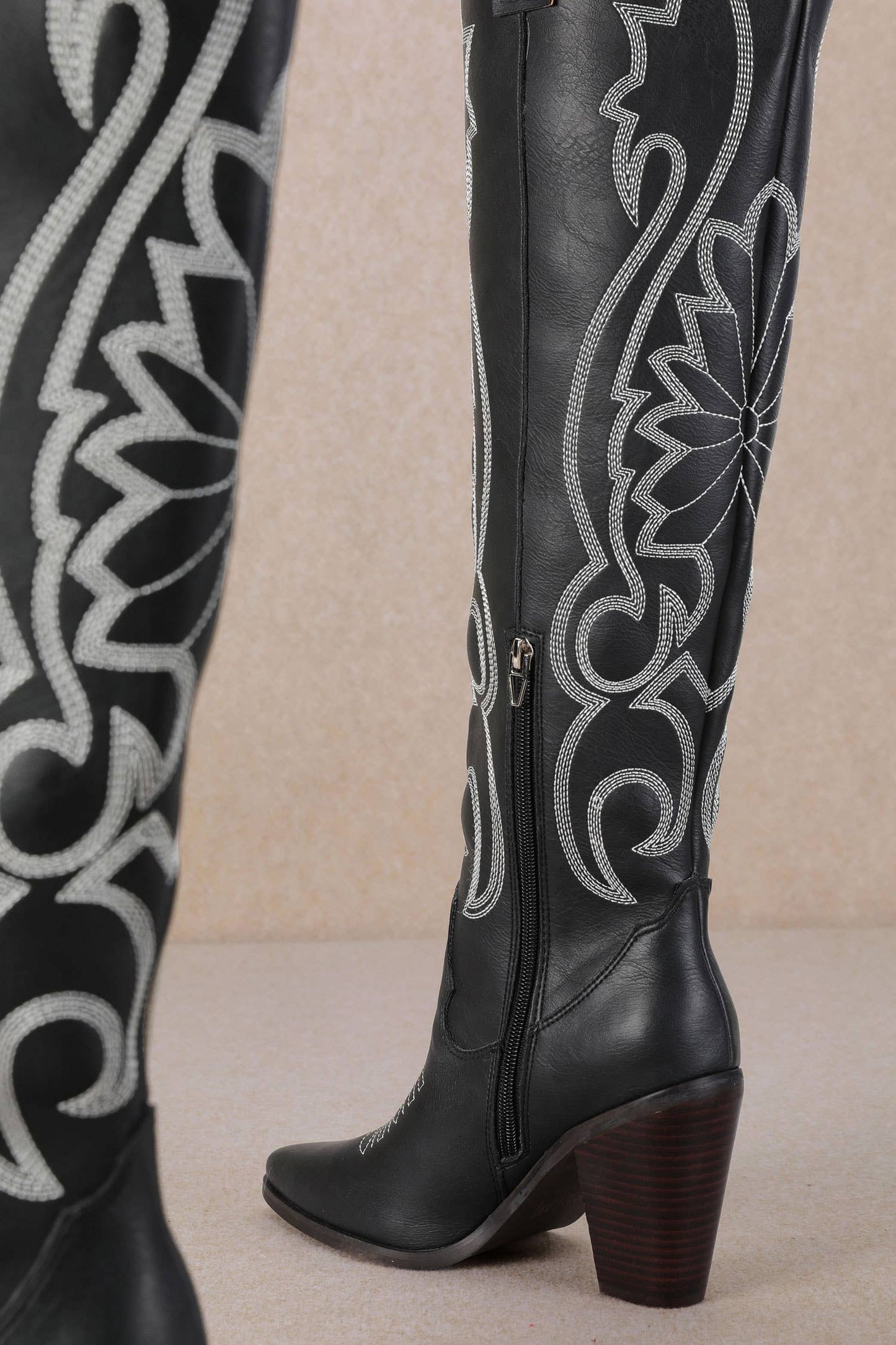 IVY: Black Cowgirl Boot