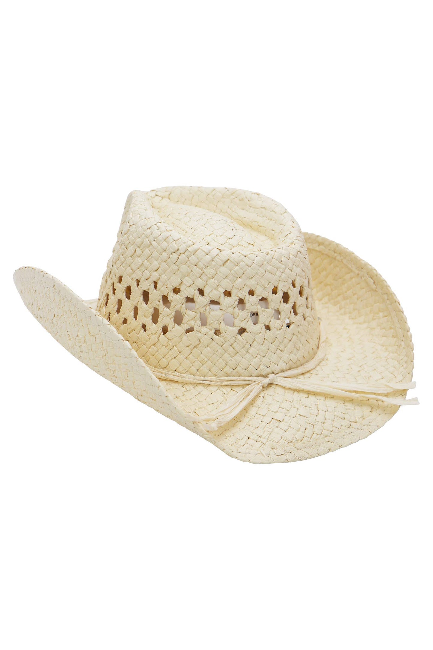 Kids Monochrome Straw Cowboy Hat