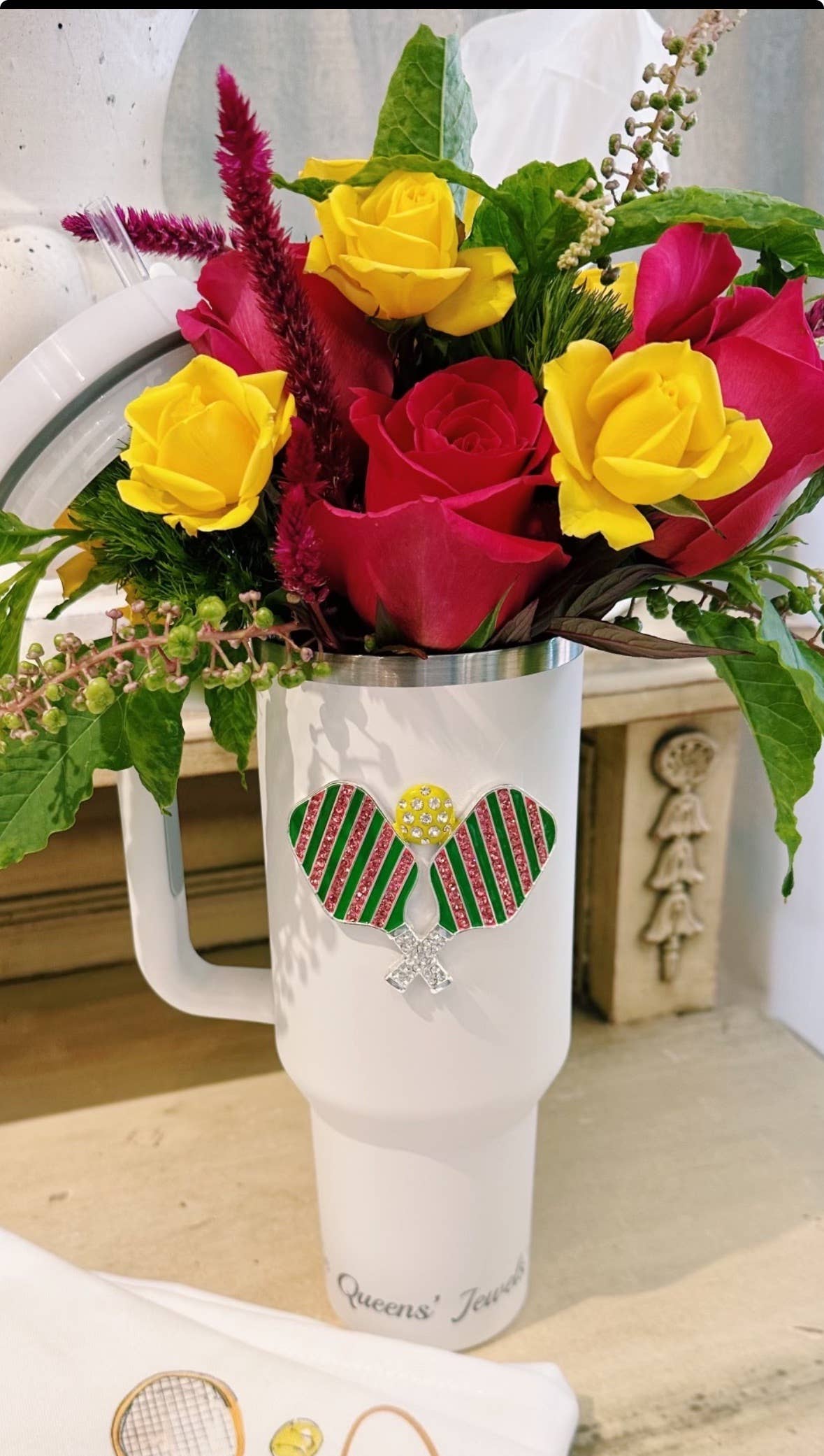 Pickleball Jeweled Tumbler