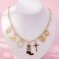 Western Charm Necklace - Boot cross heart