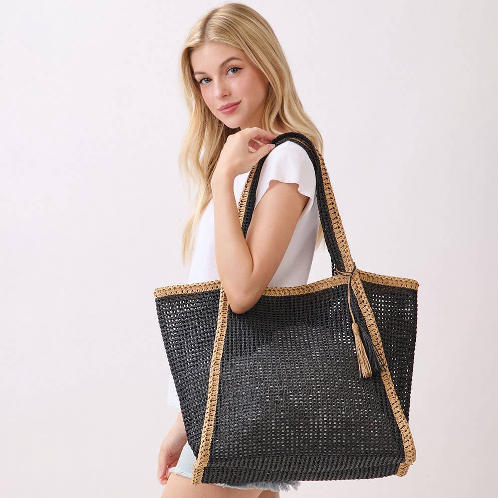 Tassel Beach Straw Bag