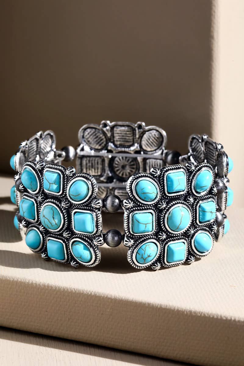 Bohemian Semi Stone Bracelet: