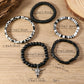 Timber Beads Western Skull Head Charm 5pcs Bracelet Set
