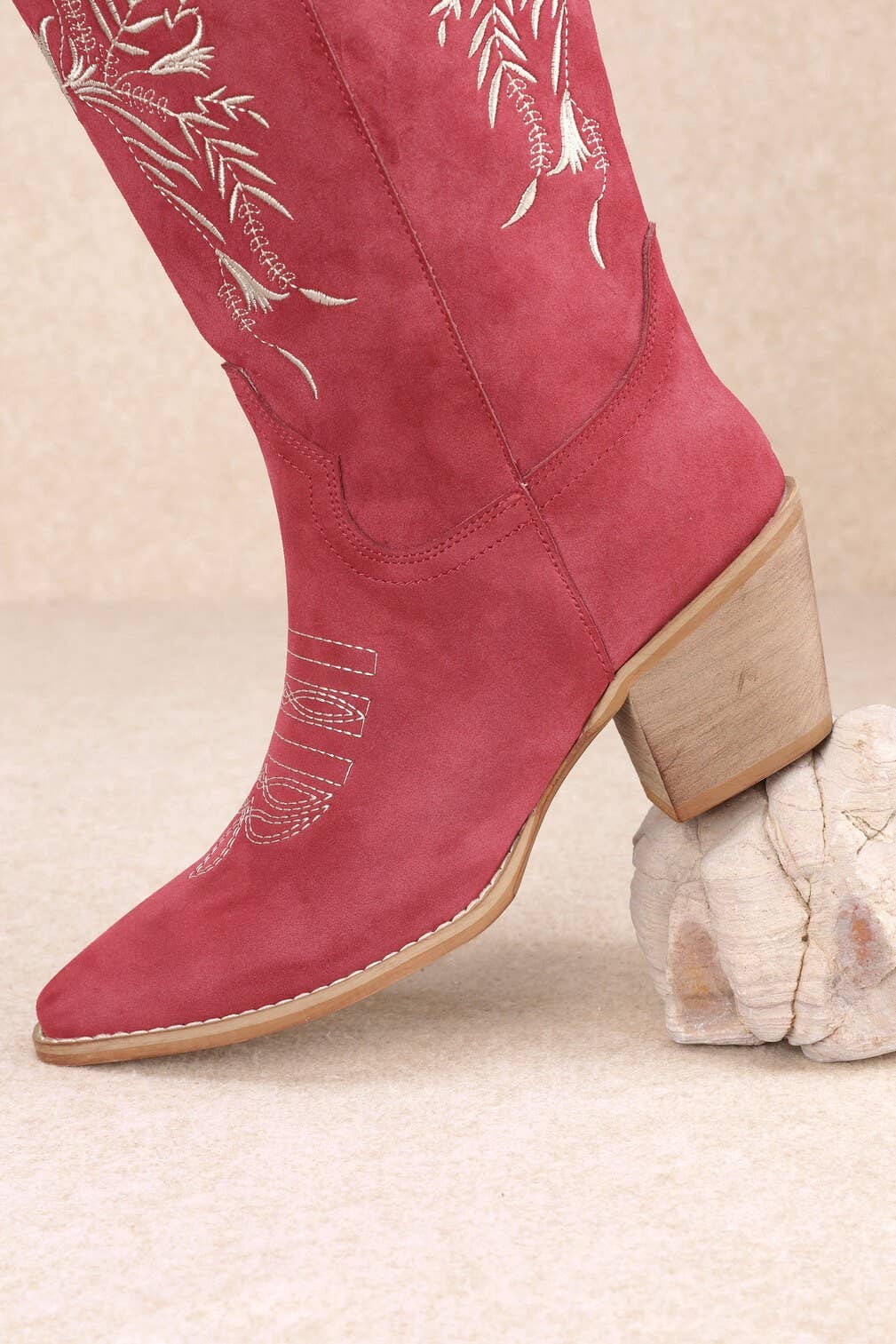 FLORA: TAUPE COWGIRL BOOT