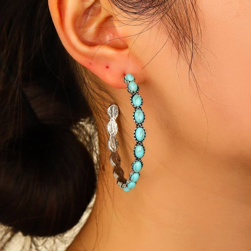 WESTERN HOOP EARRINGS