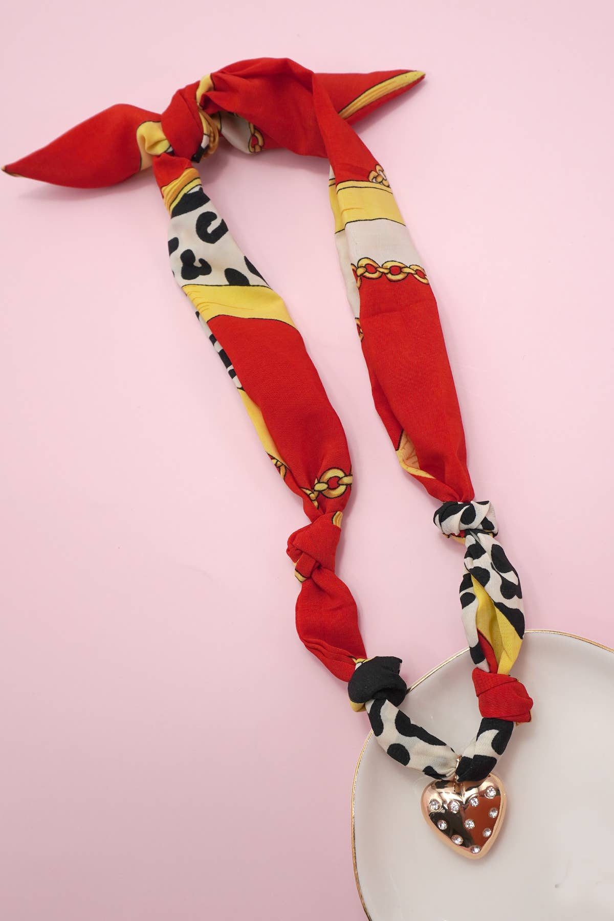 SCARF CHARM NECKLACE