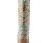 KASIOPEAH HAND TOOLED BOOTS-TURQUOISE