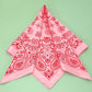 PAISLEY PINK SILKY FEEL BANDANA SCARF | 40SC616: Pink