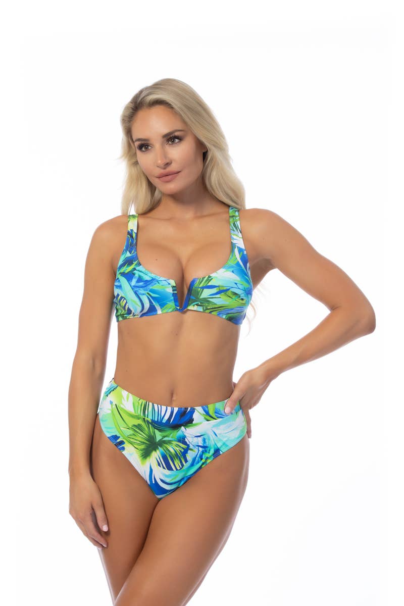 522056-FRONT V HIGH WAIST BIKINI SET