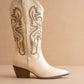 Amaya white Chai Classic Western Boot