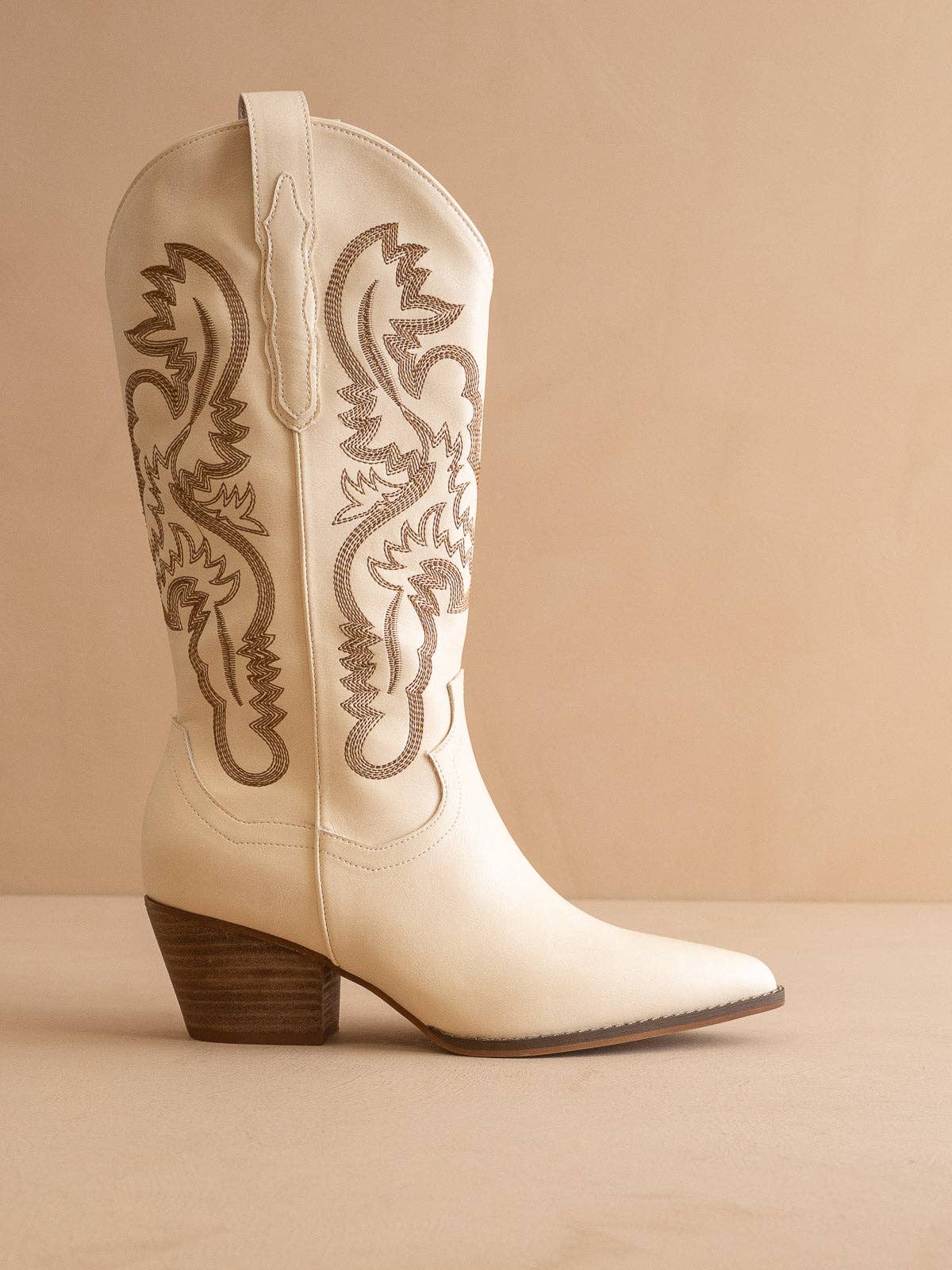 Amaya white Chai Classic Western Boot