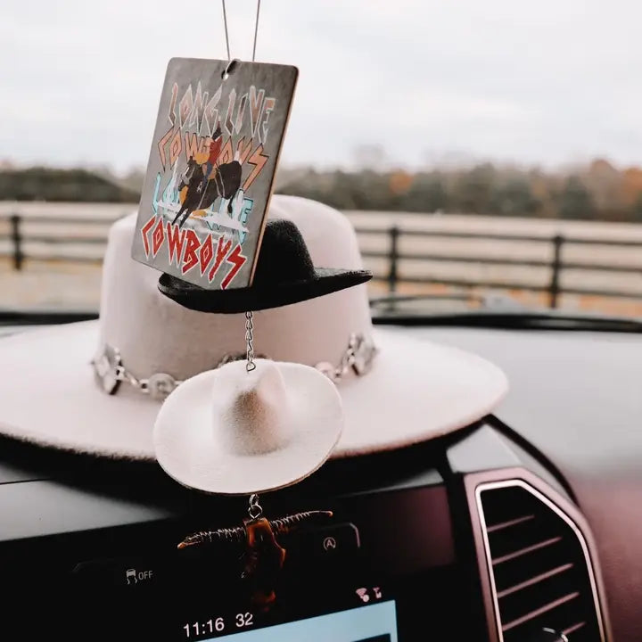 Cowboy Hat Rearview Mirror Charm