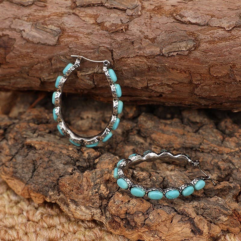 WESTERN HOOP EARRINGS