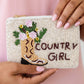Country Girl Cowboy Boot Beaded Pouch
