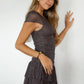 Polka Dot Deep Mini Dress