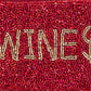 Wines Beaded Coin Purse