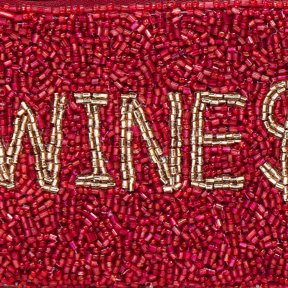Wines Beaded Coin Purse