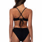 825631-TEXTURED SOLID U-RING DETAIL BIKINI SET