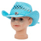 Kids Monochrome Straw Cowboy Hat