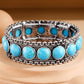 Western Chain Glass Stone Bracelet: SBAB-CRYSTAL