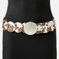 Cowhide Large Round Buckle Belt