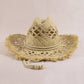 Frayed Edge Open Weave Straw Cowboy Hat: IV