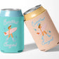 Brunette Coastal Cowgirl Can Cooler