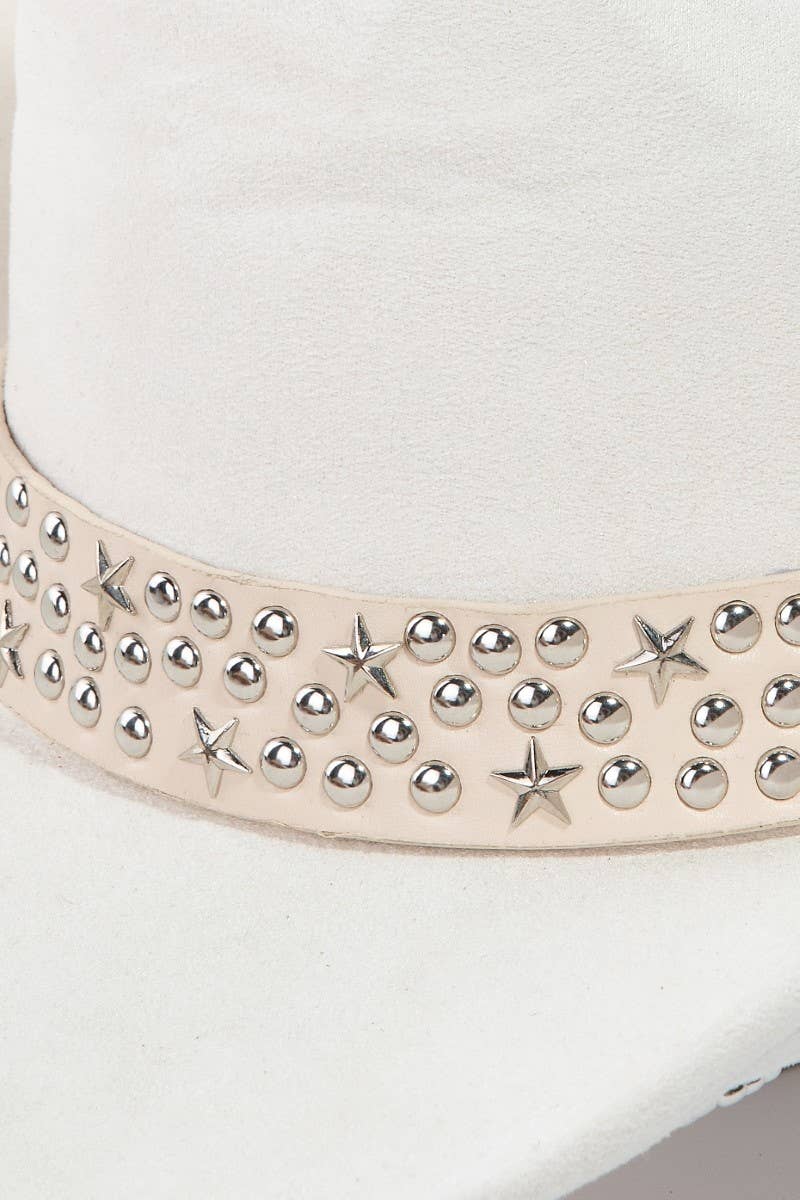 Embroidered Star Studded Western Cowboy Hat: GBK