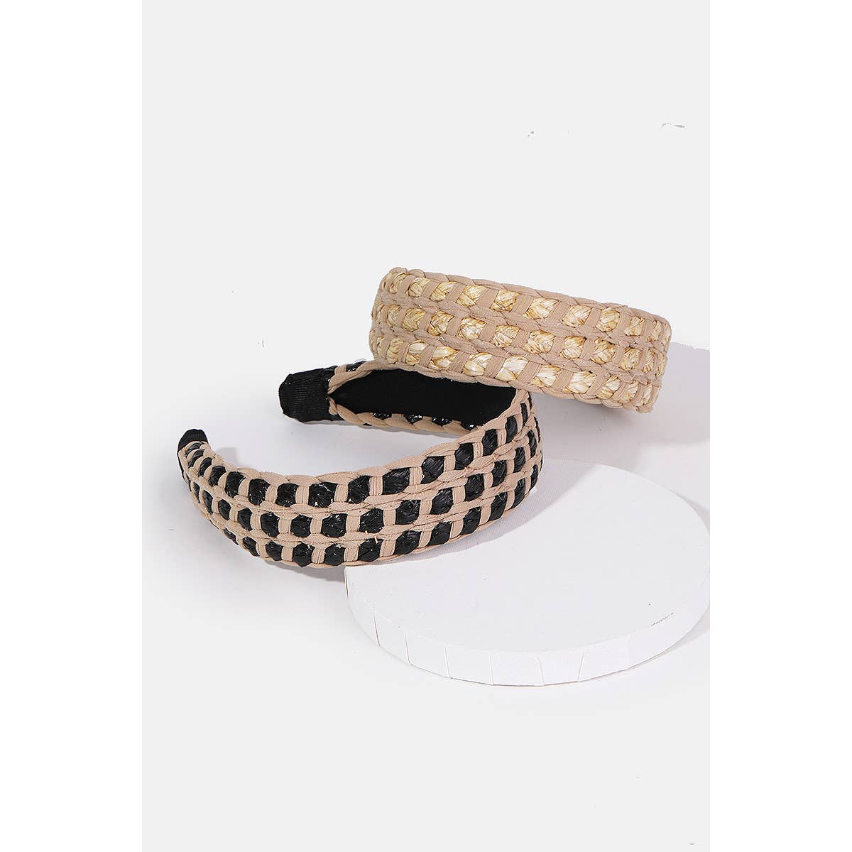 Two Piece Braided Headband: MULTI