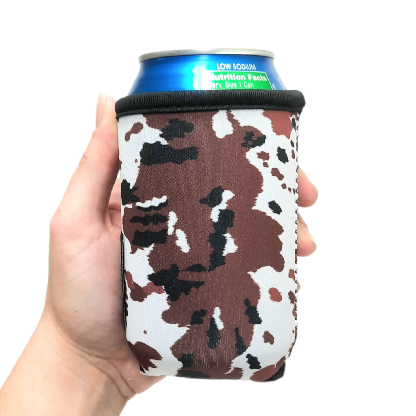 Cowhide w/ Turquoise Leather 12oz Stubby Can Handler™