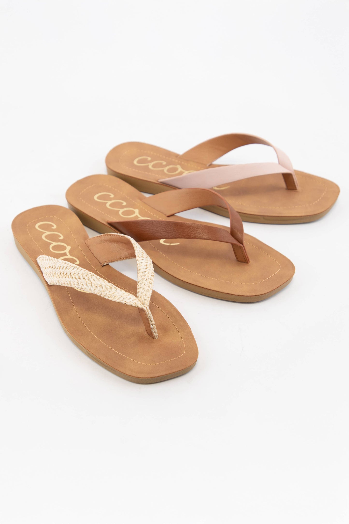 SIA MINIMAL STRAP DESIGN FLIP FLOP THONG SANDALS