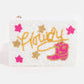 Western Cowboy Boots Howdy Seed Beaded Coin Purse