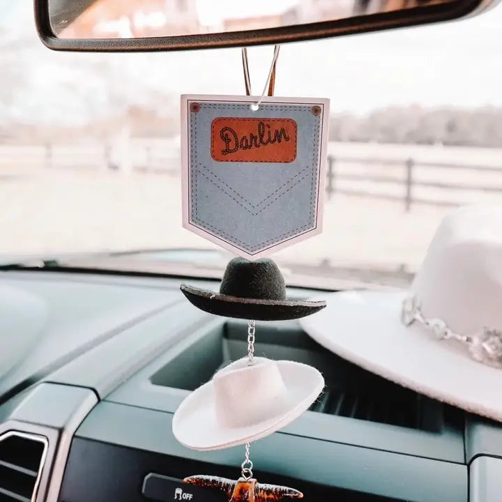 Cowboy Hat Rearview Mirror Charm