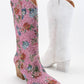 DAZZLING RHINESTONE JEWELED MID-CALF GLAM WESTERN BOOTS
