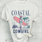 COASTAL COWGIRL BEACH CLUB GRAPHIC TSHIRTS.