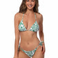 P1942-PRINTED BASIC TRIANGLE TOP AND TIE SIDE BIKINI SET