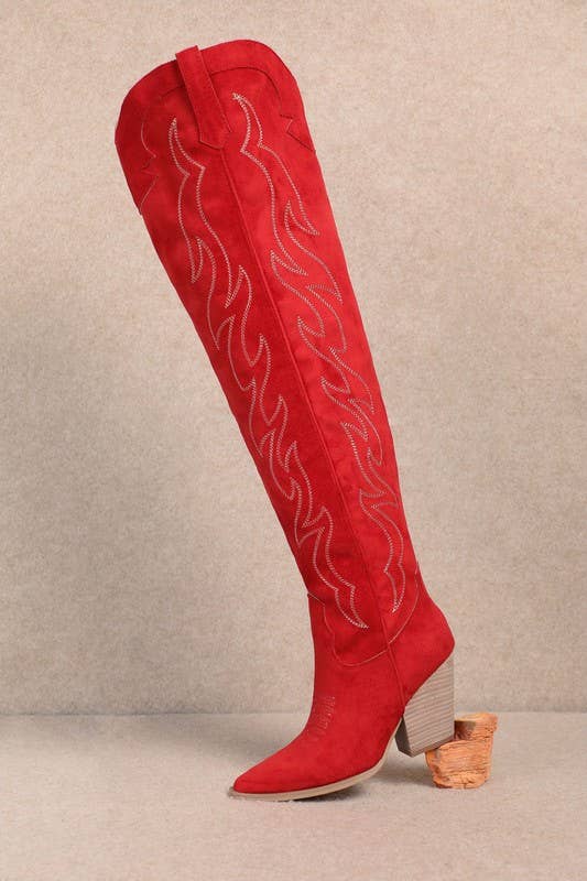 ABBY: Khaki Cowgirl Boot