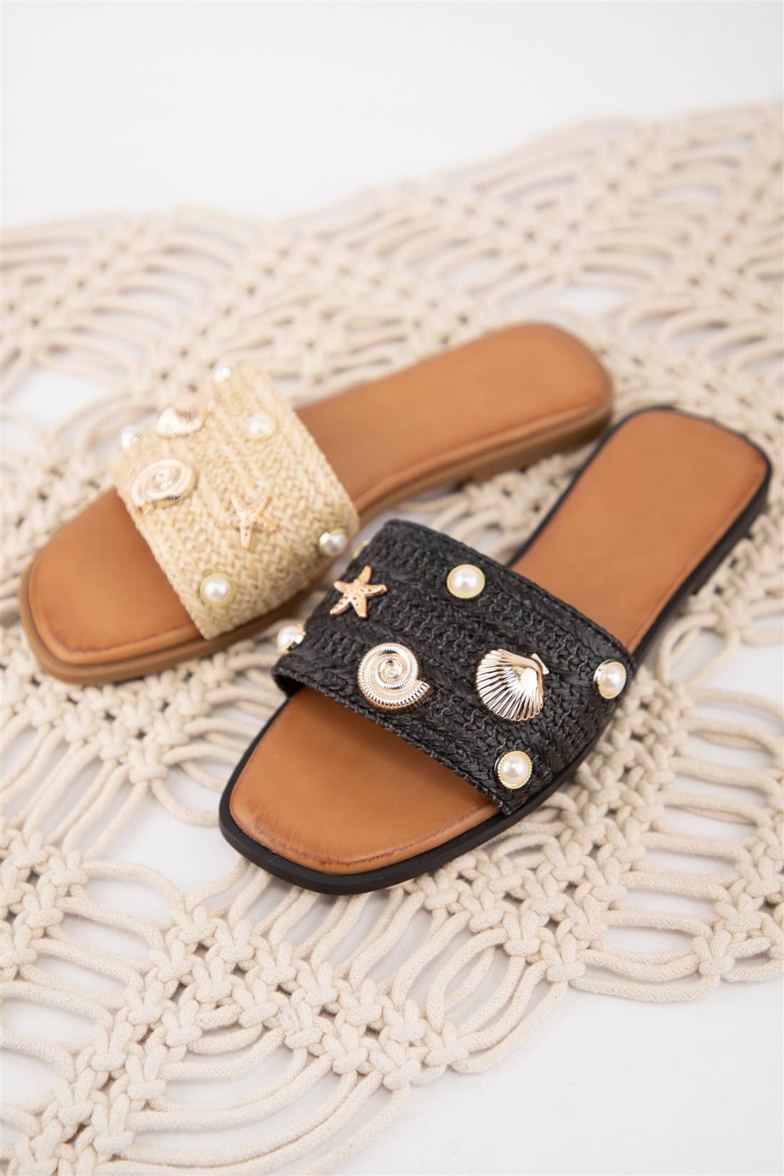 Coastal Charm Slide Sandals