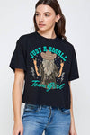 Just a Small Town Girl Camo Crop Top