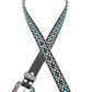 Turquoise Pave Western Belt: Brown