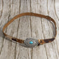 Oval Concho Buckle Western Belt